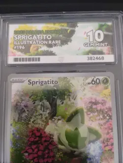 Sprigatito 196/193 English Graded Pokemon Card/Slab - ACE Gem Mint 10 - Image 2