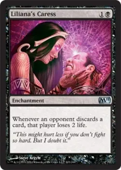 Liliana's Caress Core Set 2011 (M11) Regular MTG Card Magic the Gathering - Image 1