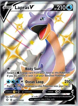 Lapras V SV110/SV122 Shining Fates: Shiny Vault - Pokemon Card - NM - Image 1