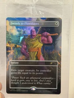 MTG/Marvel - Swords to Plowshares NM SEALED PSA May Magazine Promo Card Thanos - Image 3