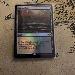 MTG Marsh Flats #248 Modern Horizons 2 Regular Foil Card NM/M Condition - Image 1