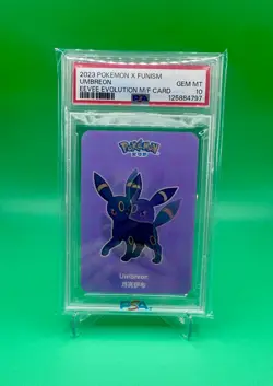 2023 POKEMON X FUNISM EEVEE EVOLUTION MINI FIGURE CARD PSA 10 SEQUENTIAL SET - Image 2