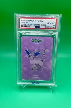 2023 POKEMON X FUNISM EEVEE EVOLUTION MINI FIGURE CARD PSA 10 SEQUENTIAL SET - Image 4
