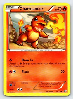 Charmander 17/113 Common Legendary Treasures Pokemon Near Mint - Image 1
