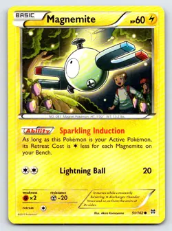 Magnemite 51/162 Common BREAKthrough Pokemon Lightly Played - Image 1