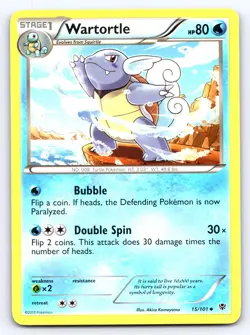Wartortle 15/101 Uncommon Plasma Blast Moderately Played - Image 1