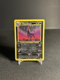 Pokemon TCG Houndoom 8/64 Neo Revelation Holo MP-/HP - Image 1