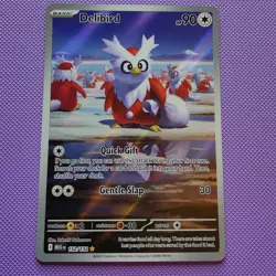 Pokemon TCG Mega Evolution Delibird Illustration Rare Holo 152/132 NM English - Image 1