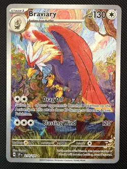 Pokemon Surging Sparks - Braviary Illustration Rare 214/191 - Image 1