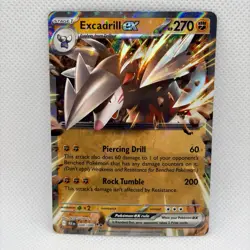 Excadrill ex 046/086 Pokemon TCG Sv: Black Bolt Holo Double Rare NM condition - Image 1