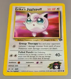 Erika's Jigglypuff #69/132 Common Gym Challenge 2000 Pokemon N.Mint-Mint Vintage - Image 1