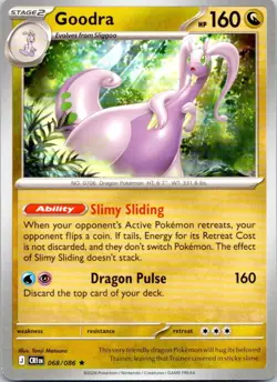 Goodra 068/086 Chaos Rising Non-holo Rare Prerelease Deck Exclusive NM Pokemon - Image 1
