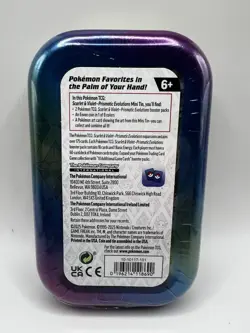 Pokemon Scarlet & Violet Prismatic Evolution Vaporeon Mini Tin *Factory Sealed* - Image 2