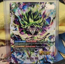 Dragon Ball Fusion World Card Game Broly BR FS10-14 Alternate Art Foil SR - Image 1
