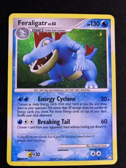 Pokemon Feraligatr Holo Card 8/123 Diamond & Pearl Mysterious Treasures Series - Image 1