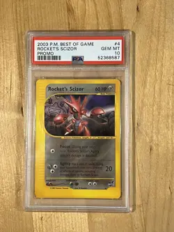 Pokemon TCG Scizor Rockets Best of Game Promo Card PSA 10 Gem Mint - Image 3