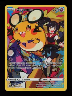 Dedenne TG07/TG30 Holo Brilliant Stars Trainer Gallery Pokemon Cards - Image 1