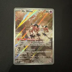 Pokemon TCG Mr. Mime Scarlet Violet Holo Card 179/165 Illustration Rare - Image 1