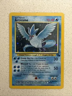 Articuno 2/62 Fossil Holo Pokemon Card - Image 1