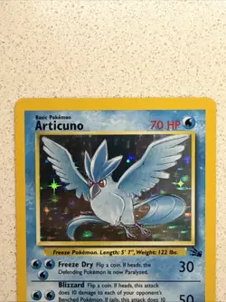 Articuno 2/62 Fossil Holo Pokemon Card - Image 2
