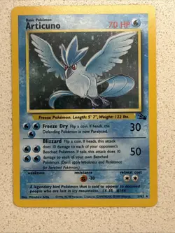 Articuno 2/62 Fossil Holo Pokemon Card - Image 3