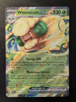 Whimsicott ex 005/086 White Flare Ultra Rare Pokemon Card NM - Image 1