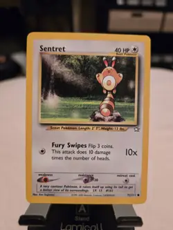 4 Card Pokemon TCG Lot! 3 1999 Classic And One Modern Holo, Machop, Sentret! - Image 5