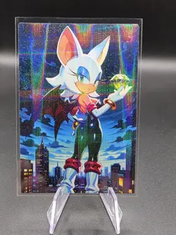 Rouge the Bat Holographic Anime Collectible Trading Card - Image 1