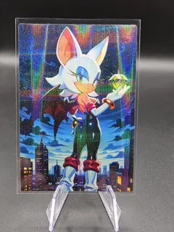 Rouge the Bat Holographic Anime Collectible Trading Card - Image 2