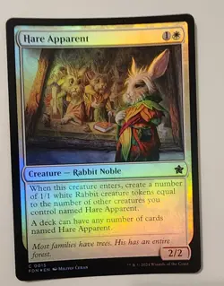 Mtg Foundations Hare Apparent NM Foil - Image 1