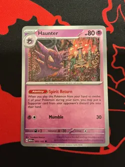 Haunter 093/165 Uncommon 151 Pokemon Lightly Played - Image 1