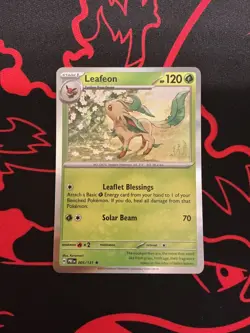 Leafeon 005/131 Holo Rare Prismatic Evolutions Pokemon Holo Lightly Played - Image 1