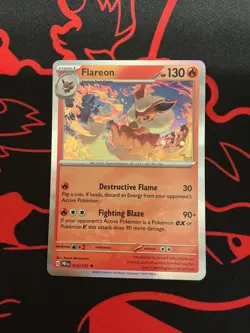 Flareon 013/131 Holo Rare Prismatic Evolutions Pokemon Holo Lightly Played - Image 1