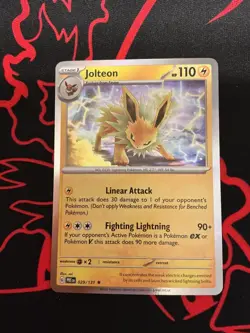 Jolteon 029/131 Holo Rare Prismatic Evolutions Pokemon Holo Lightly Played - Image 1