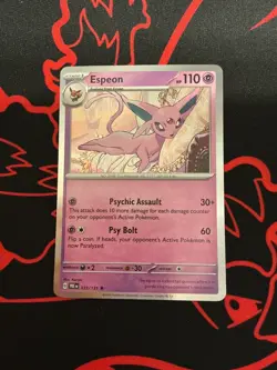 Espeon 033/131 Holo Rare Prismatic Evolutions Pokemon Holo Lightly Played - Image 1
