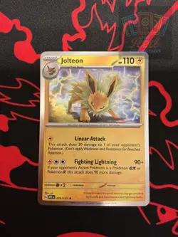 Jolteon 029/131 Holo Rare Prismatic Evolutions Pokemon Holo Lightly Played - Image 1