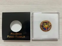 Pokemon Fossil Museum Japanese Exclusive Collectors Pikachu Coin - Image 2