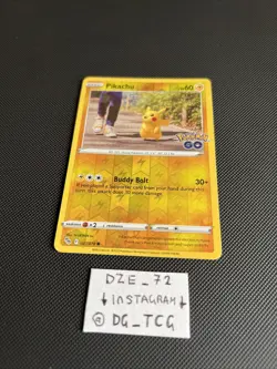 Pokemon Go - Pikachu - 027/078 - Reverse Holo - NM/M - Image 3