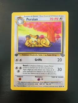 Carte Pokemon : Persian 42/64 Edition 1 Jungle Wizards Francaise - Image 1