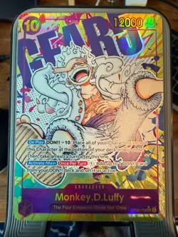 One Piece TCG OP05-119 Monkey D. Luffy Gear 5 Parallel SEC Alt Art English - Image 1