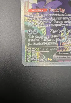 Marnie’s Grimmsnarl ex 287/217 Hyper Rare Pokemon Card Near Mint - Image 3