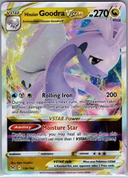 Hisuian Goodra VSTAR 136/196 SWSH11: Lost Origin - Pokemon Card - NM - Image 1