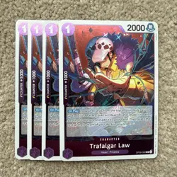 OP09-069 Trafalgar Law Playset X4! One Piece Card Game Emperors In The New World - Image 1