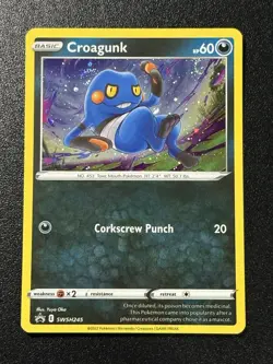 Croagunk Multiple Swirls 💫💫 Black Star Promo Holo 2022 Nm-Lp Pokemon Card - Image 5