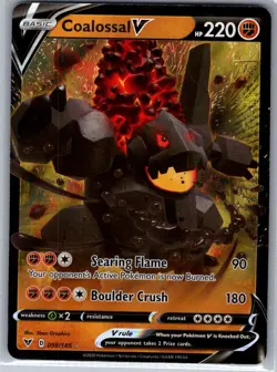 Coalossal V 098/185 SWSH04: Vivid Voltage - Pokemon Card - NM - Image 1