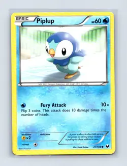 Piplup 27/108 Common Dark Explorers Pokemon Lightly Played - Image 1