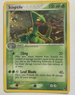 Pokemon TCG Sceptile POP Series Promos 1 4/17 Holo Rare - Image 1