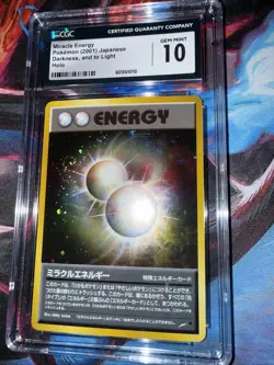 2001 POKEMON JPN DARKNESS, & TO LIGHT HOLO MIRACLE ENERGY CGC 10 GEM MINT - Image 5