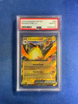 2024 POKEMON SSP EN #068 KILOWATTREL EX SURGING SPARKS #68 PSA 10 - Image 1
