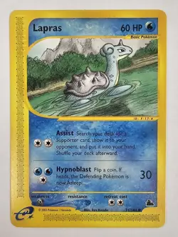 Pokemon TCG Lapras 7/144 Skyridge E-Reader Rare LP/NM Non Holo Common - Image 1